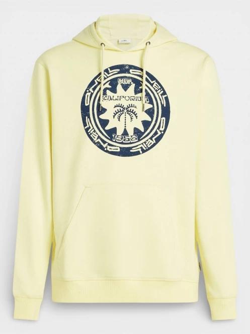 O'Neill O'Neill Musthave Graphic Hoodie férfi kapucnis pulóver sárga színben 7