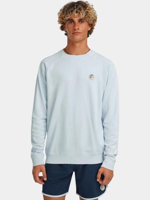 O'Neill O'Riginals Badge Crew férfi pulóver világoskék színben 2