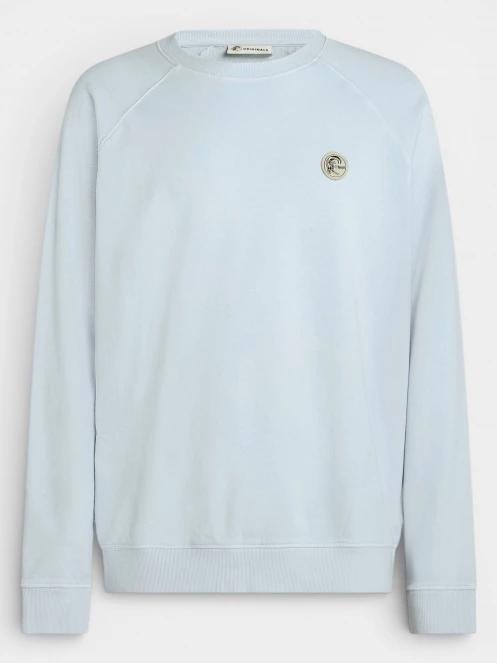 O'Neill O'Riginals Badge Crew férfi pulóver világoskék színben 7