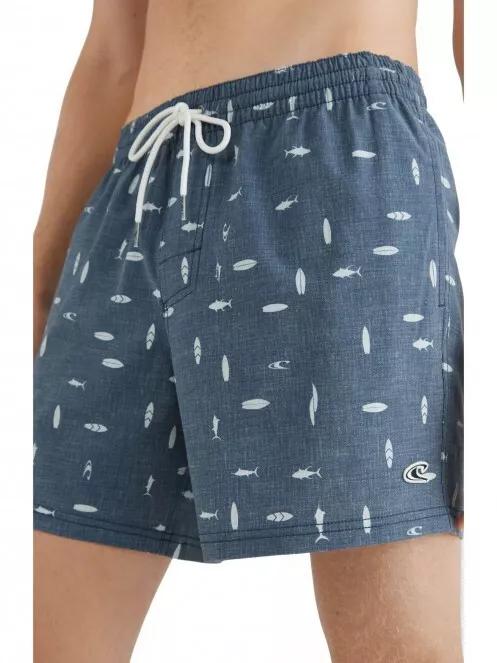 O'Neill Mini Print Shorts férfi fürdőnadrág kék színben 4