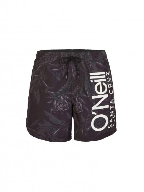O'Neill Cali Floral 16'' Swim Shorts férfi fürdőnadrág fekete színben 5
