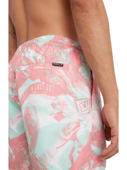 O'Neill Cali Crazy 16'' Swim Shorts férfi fürdőnadrág rózsaszín színben 5