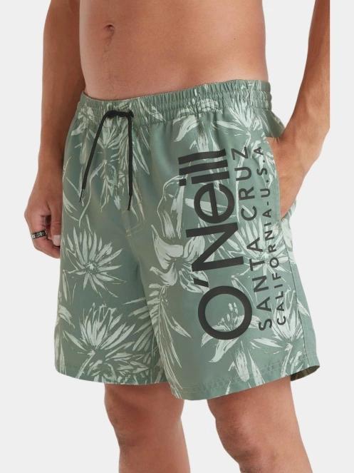 O'Neill Mix & Match Cali Floral 16'' Swim Shorts férfi beach short zöld színben 5