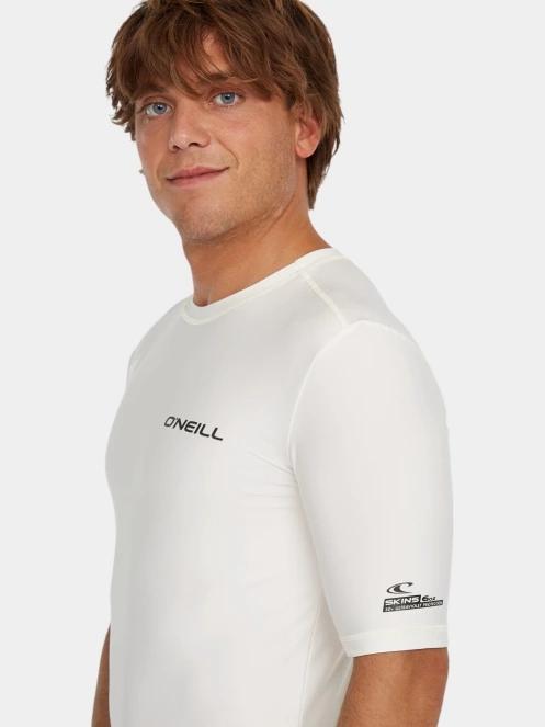 O'Neill Essentials Skins S/Slv férfi rövid ujjú lycra fehér színben 5