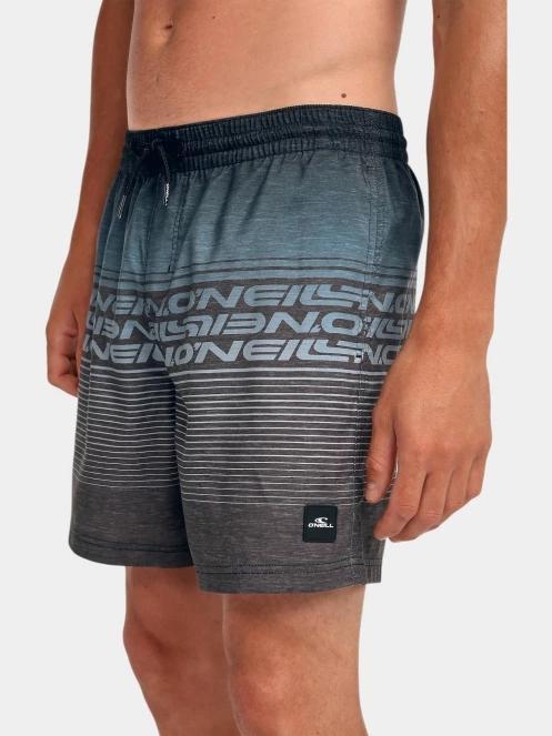 O'Neill O'Neill Logo Stripe 16'' Swimshorts férfi fürdőnadrág szürke színben 4