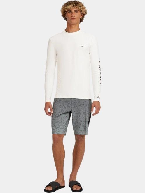 O'Neill O'Neill Skins L/Slv férfi hosszú ujjú lycra fehér színben 5