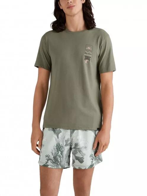 O'Neill Dulce T-Shirt férfi rövid ujjú póló zöld színben 2
