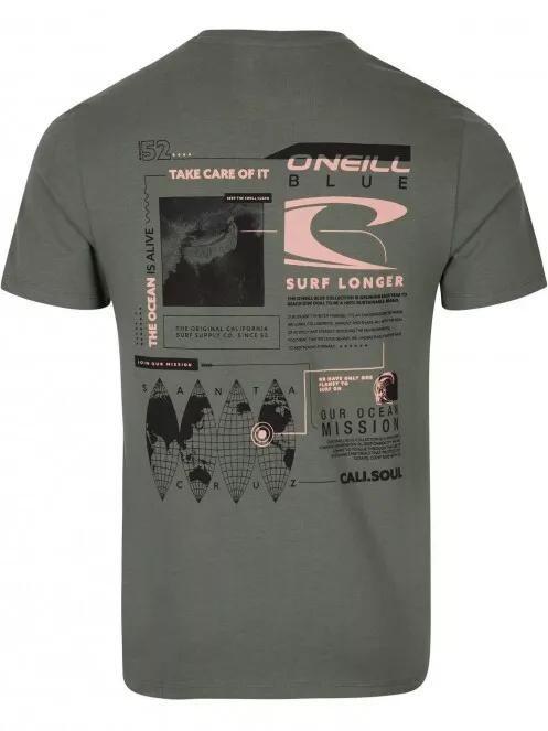O'Neill Dulce T-Shirt férfi rövid ujjú póló zöld színben 5