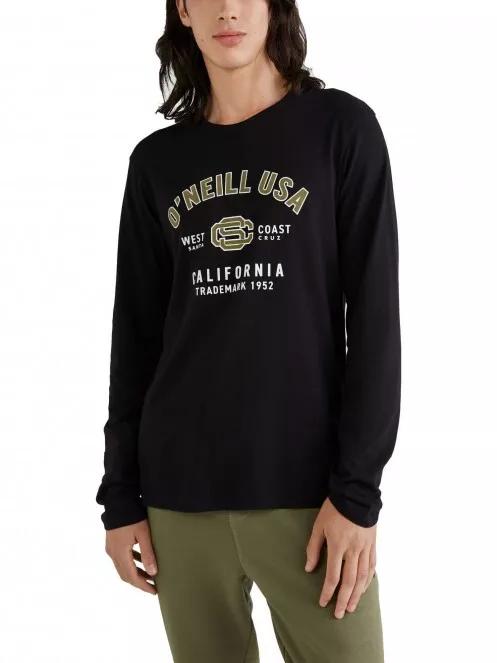 O'Neill State L/Slv T-Shirt férfi hosszú ujjú póló fekete színben 2