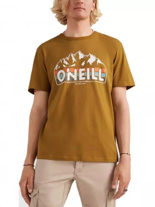 O'Neill Outdoor T-Shirt férfi rövid ujjú póló barna színben 2