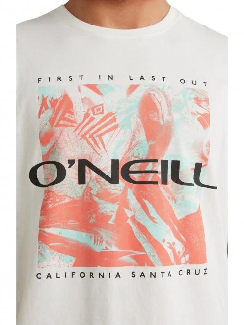 O'Neill Crazy T-Shirt férfi rövid ujjú póló fehér színben 4