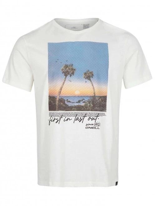 O'Neill Loren T-Shirt férfi rövid ujjú póló fehér színben 6
