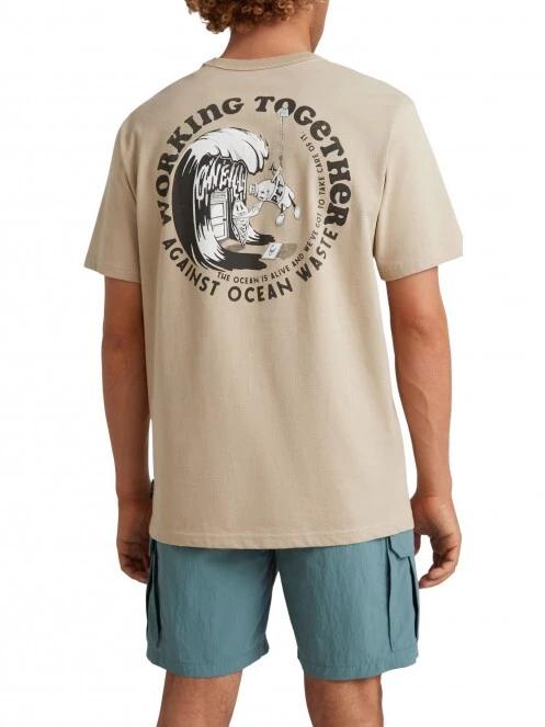 O'Neill Strong T-Shirt férfi rövid ujjú póló homok színben 3