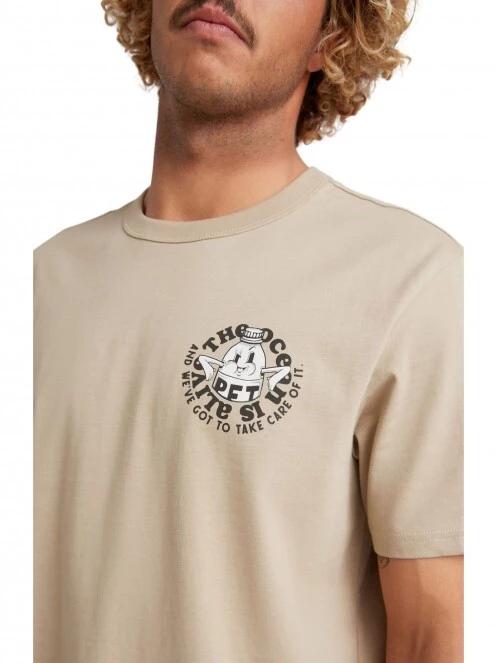 O'Neill Strong T-Shirt férfi rövid ujjú póló homok színben 4