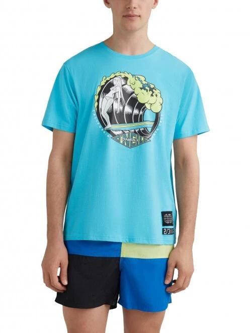 O'Neill Limbo T-Shirt férfi rövid ujjú póló világoskék színben 2