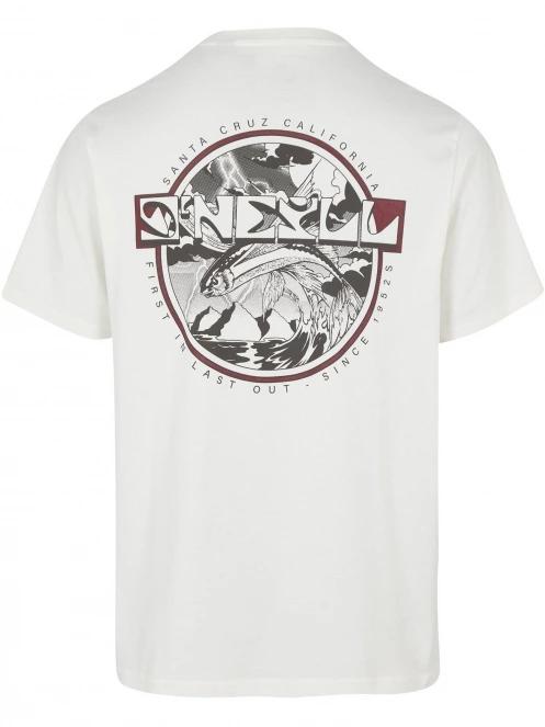 O'Neill Aguazul T-Shirt férfi rövid ujjú póló fehér színben 6