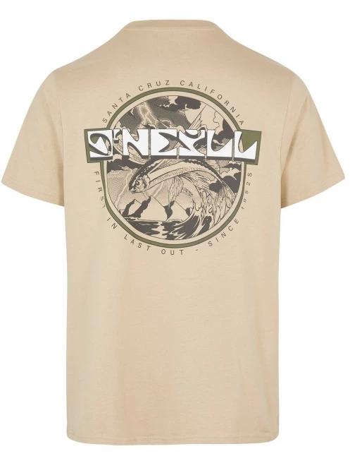 O'Neill Aguazul T-Shirt férfi rövid ujjú póló homok színben 7