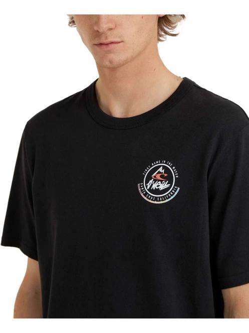 O'Neill Trvlr Back Print T-Shirt férfi rövid ujjú póló fekete színben 5