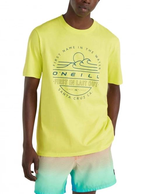 O'Neill Jack O'Neill Muir T-Shirt férfi rövid ujjú póló sárga színben 2
