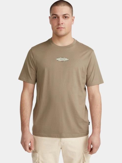 O'Neill O'Neill TRVLR Series Back Print T-Shirt férfi rövid ujjú póló barna színben 2