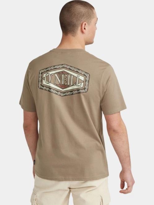 O'Neill O'Neill TRVLR Series Back Print T-Shirt férfi rövid ujjú póló barna színben 3