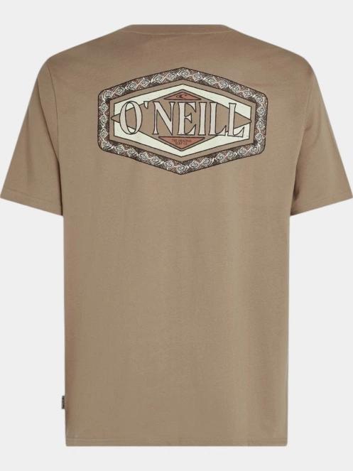 O'Neill O'Neill TRVLR Series Back Print T-Shirt férfi rövid ujjú póló barna színben 7