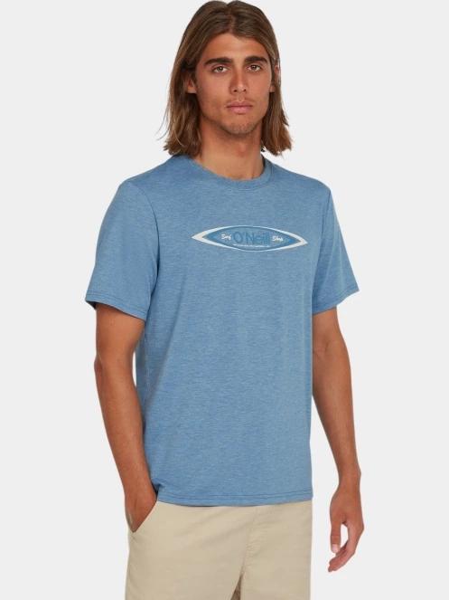 O'Neill O'Riginals Hybrid Polygiene Graphic T-Shirt férfi rövid ujjú póló kék színben 2