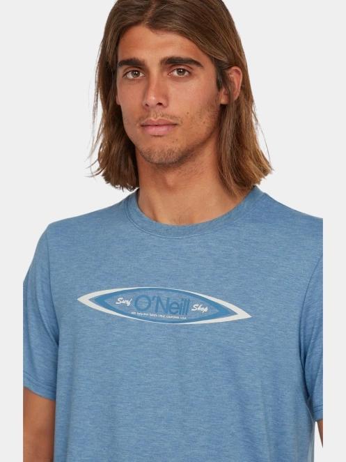 O'Neill O'Riginals Hybrid Polygiene Graphic T-Shirt férfi rövid ujjú póló kék színben 5