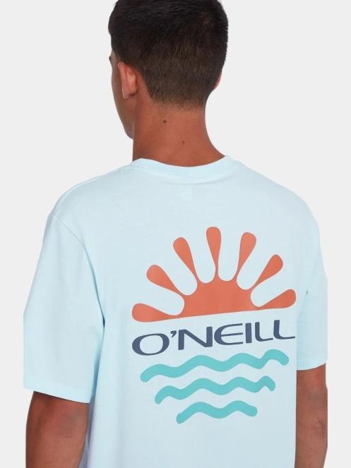 O'Neill Global T-Shirt férfi rövid ujjú póló világoskék színben 5