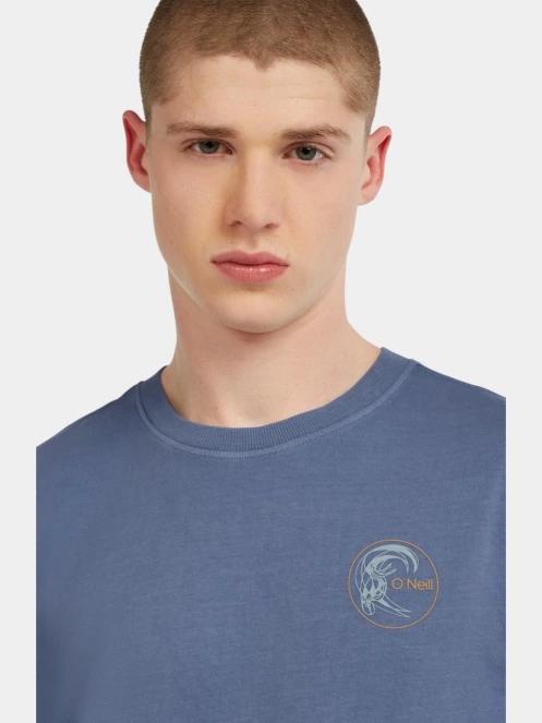 O'Neill O'riginals Retro Back Print T-Shirt férfi rövid ujjú póló kék színben 5