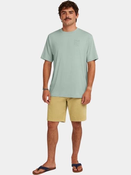 O'Neill O'Neill Hybrid Upf Polygiene Back Print T-Shirt férfi rövid ujjú sport póló világoszöld színben 4