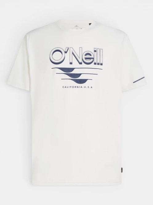 O'Neill O'Neill Hybrid Upf Polygiene Graphic T-Shirt férfi rövid ujjú sport póló fehér színben 6