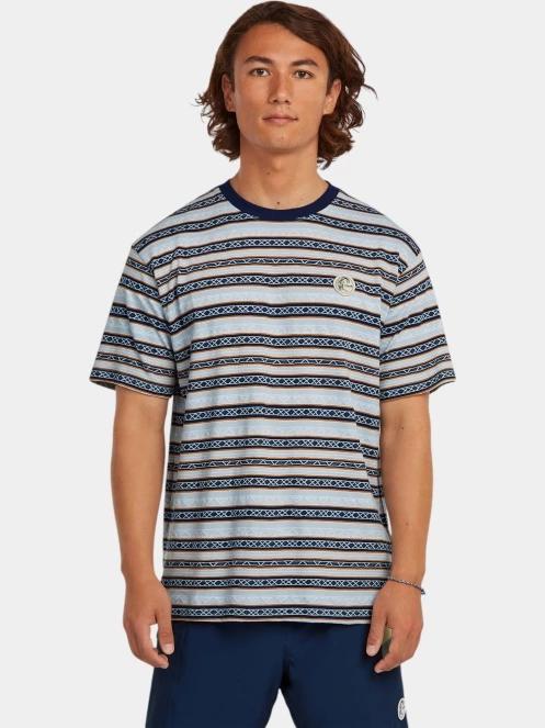O'Neill O'Riginals Jacquard Stripe T-Shirt férfi rövid ujjú póló világoskék színben 2