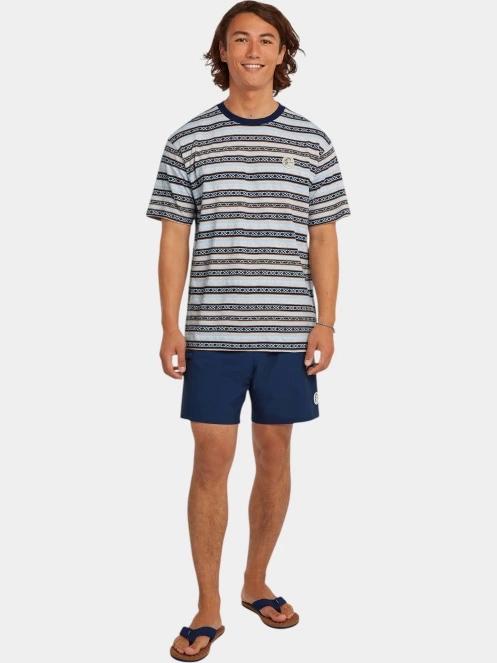 O'Neill O'Riginals Jacquard Stripe T-Shirt férfi rövid ujjú póló világoskék színben 4