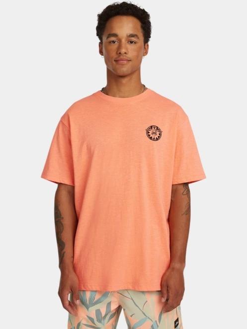 O'Neill O'Neill Slub Back Print T-Shirt férfi rövid ujjú póló narancssárga színben 2