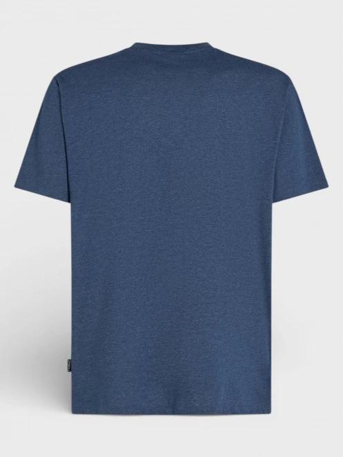 O'Neill O'Neill Melange Front Print T-Shirt férfi rövid ujjú póló sötétkék színben 7