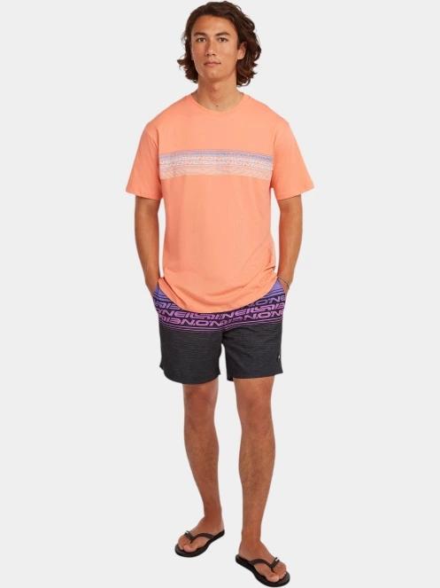 O'Neill O'Neill Logo Stripe T-Shirt férfi rövid ujjú póló narancssárga színben 4