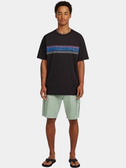 O'Neill O'Neill Logo Stripe T-Shirt férfi rövid ujjú póló fekete színben 4
