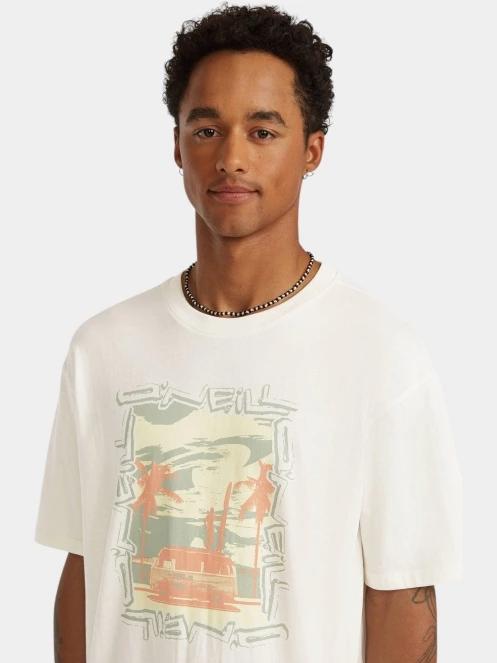 O'Neill O'Neill Photo Front Print T-Shirt férfi rövid ujjú póló fehér színben 5