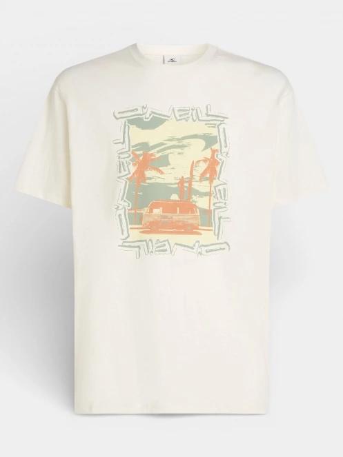 O'Neill O'Neill Photo Front Print T-Shirt férfi rövid ujjú póló fehér színben 6