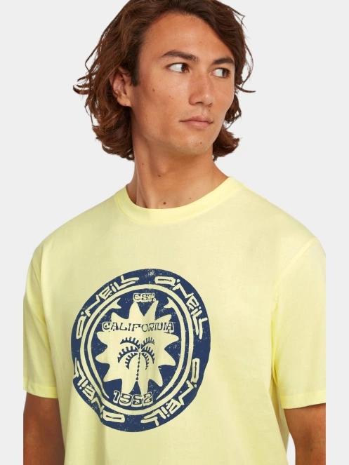 O'Neill O'Neill Musthave Graphic T-Shirt férfi rövid ujjú póló sárga színben 5