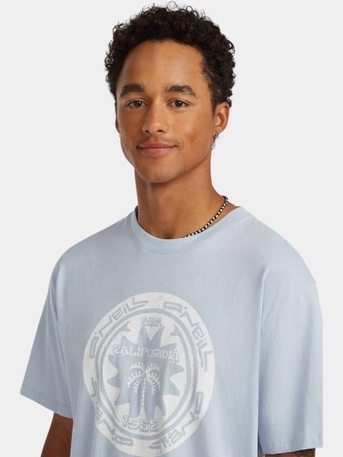 O'Neill O'Neill Musthave Graphic T-Shirt férfi rövid ujjú póló világoskék színben 5