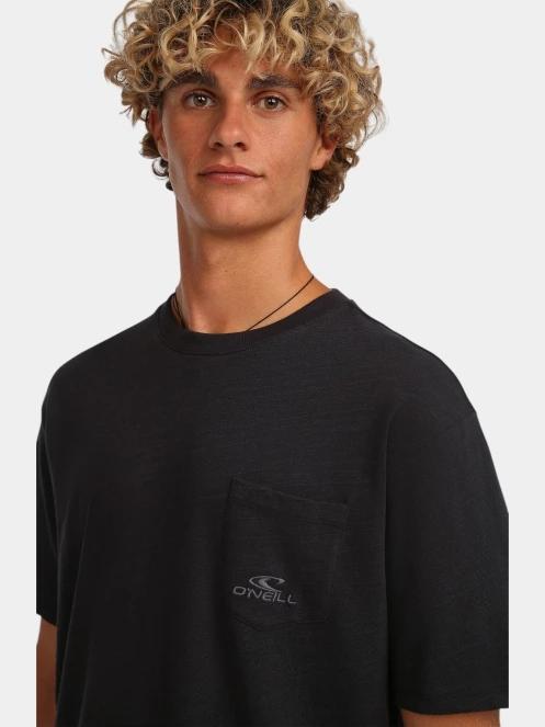 O'Neill O'Neill Slub Chest Pocket T-Shirt férfi rövid ujjú póló fekete színben 5