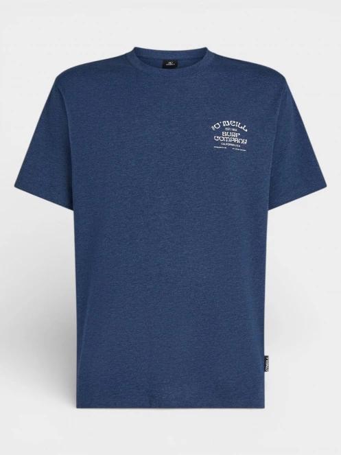 O'Neill O'Neill Melange Chest Print T-Shirt férfi rövid ujjú póló sötétkék színben 6