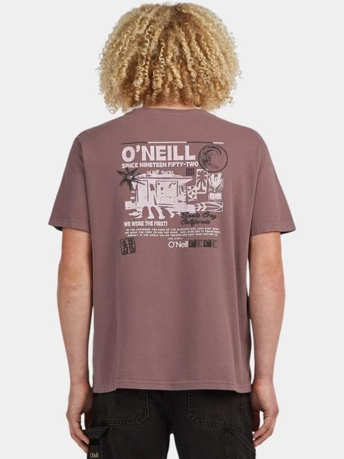 O'Neill O'Riginals Retro Back Print T-Shirt férfi rövid ujjú póló lila színben 3