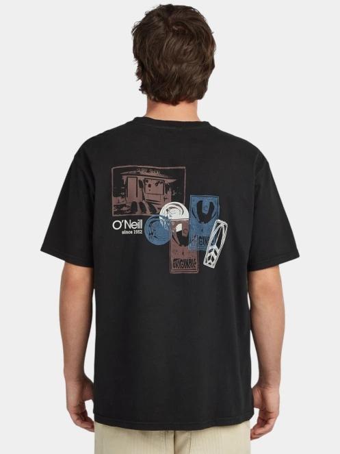 O'Neill O'Riginals Back Print T-Shirt férfi rövid ujjú póló fekete színben 3