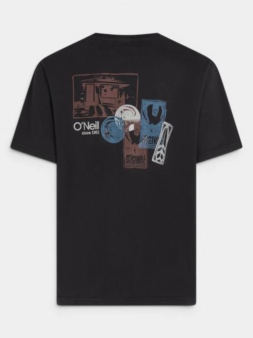 O'Neill O'Riginals Back Print T-Shirt férfi rövid ujjú póló fekete színben 7