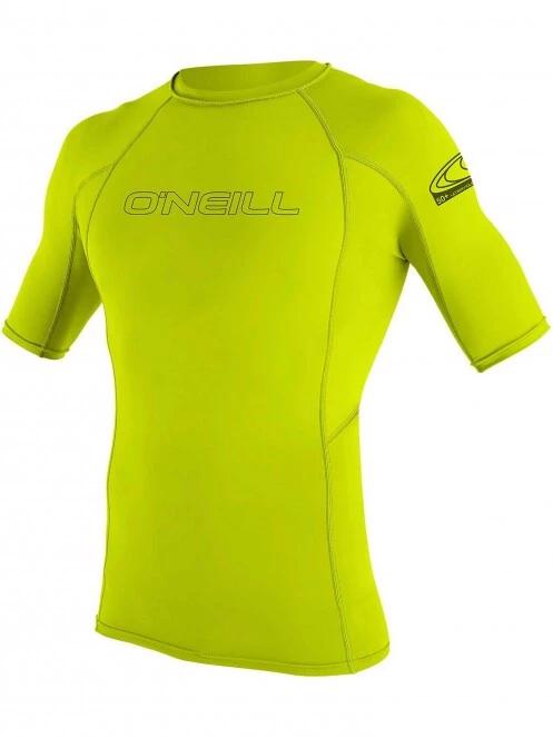 O'Neill BASIC SKINS S/S RASH GUARD férfi rövid ujjú lycra zöld színben 2