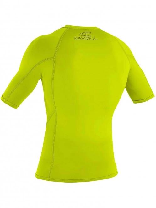 O'Neill BASIC SKINS S/S RASH GUARD férfi rövid ujjú lycra zöld színben 3