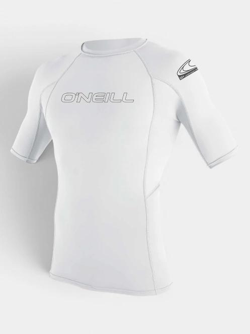 O'Neill Basic Skins S/S Rash Guard férfi rövid ujjú lycra fehér színben 2